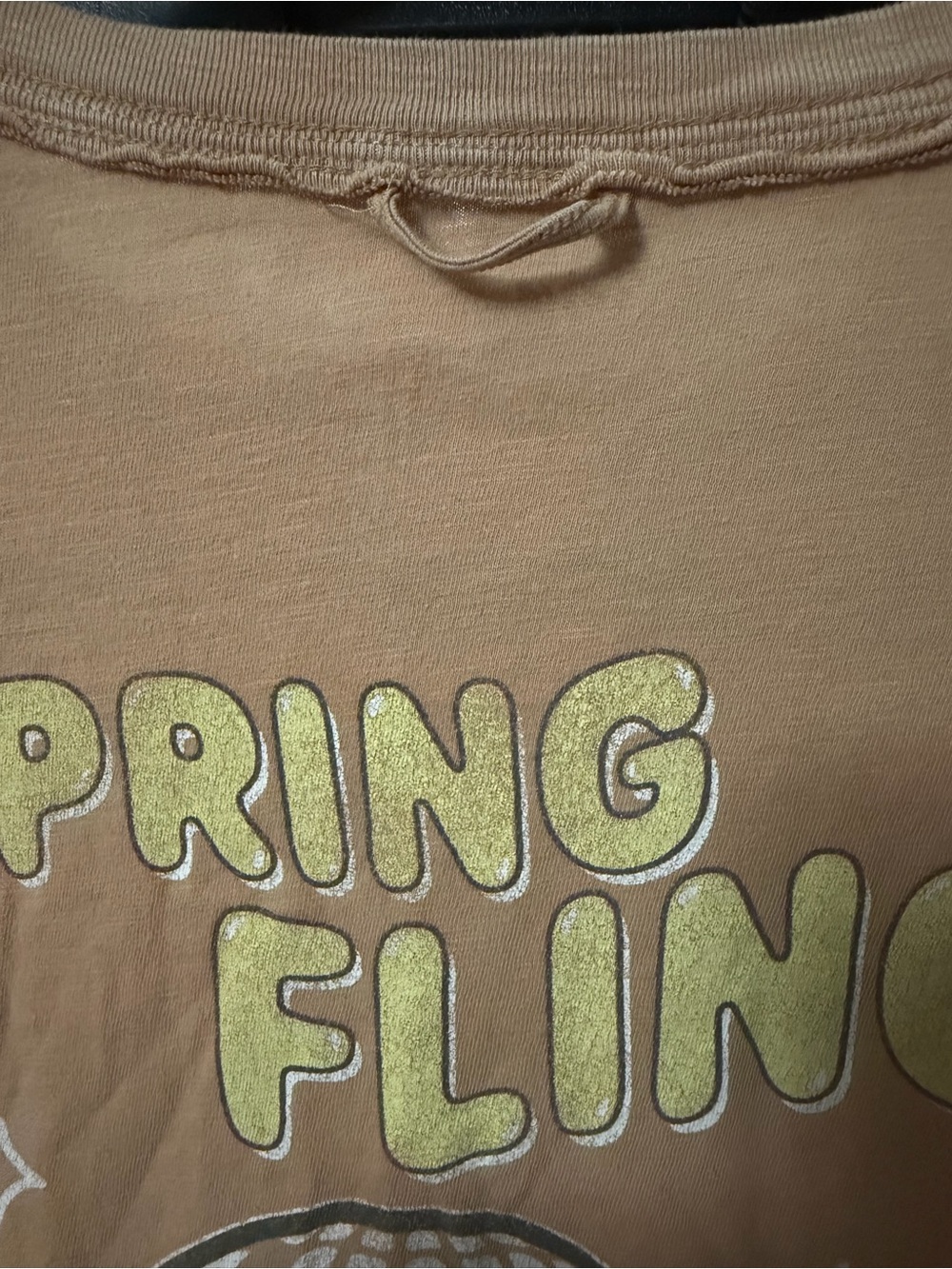 Girl's Washed Tan Graphic Tee - Spring Fling - Picture 8 of 10